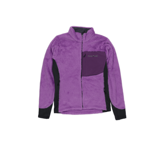 Montbell Purple High Loft Fleece Jacket Medium Polyester Fleece Outdoor Jacket