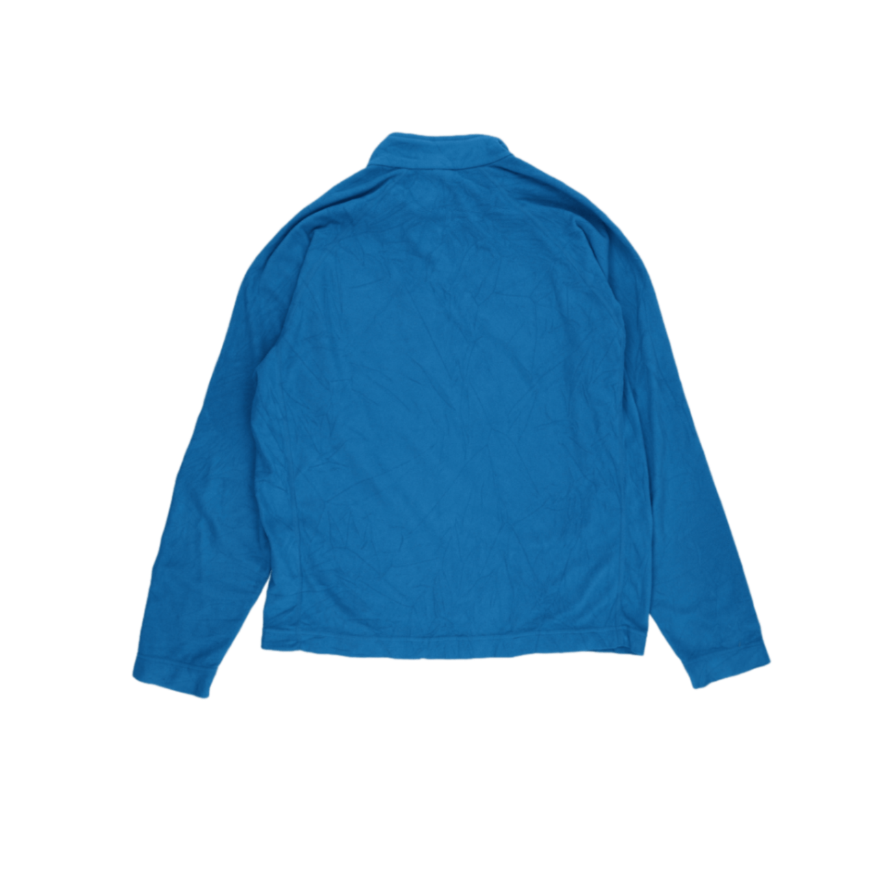 Montbell Full Zip Outdoor Jacket Mens Large Blue Fleece Polyester Stand Collar
