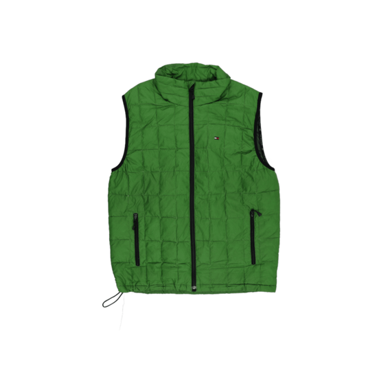 Tommy Hilfiger Green Gilet Vest Mens Medium Polyester High Neck Sleeveless