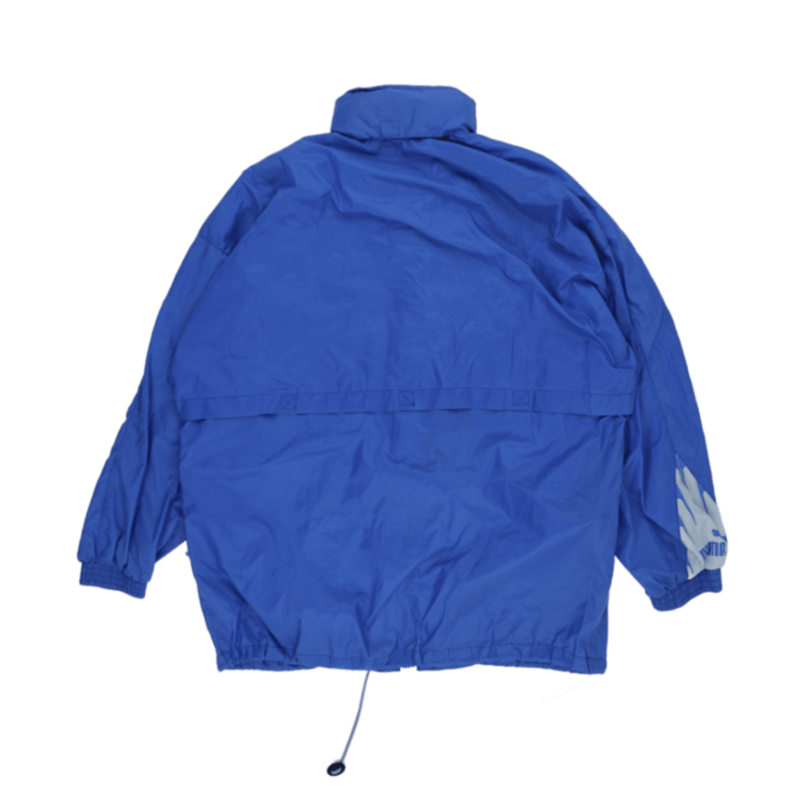 PUMA Vintage Windbreaker Jacket Blue Large Nylon High Neck