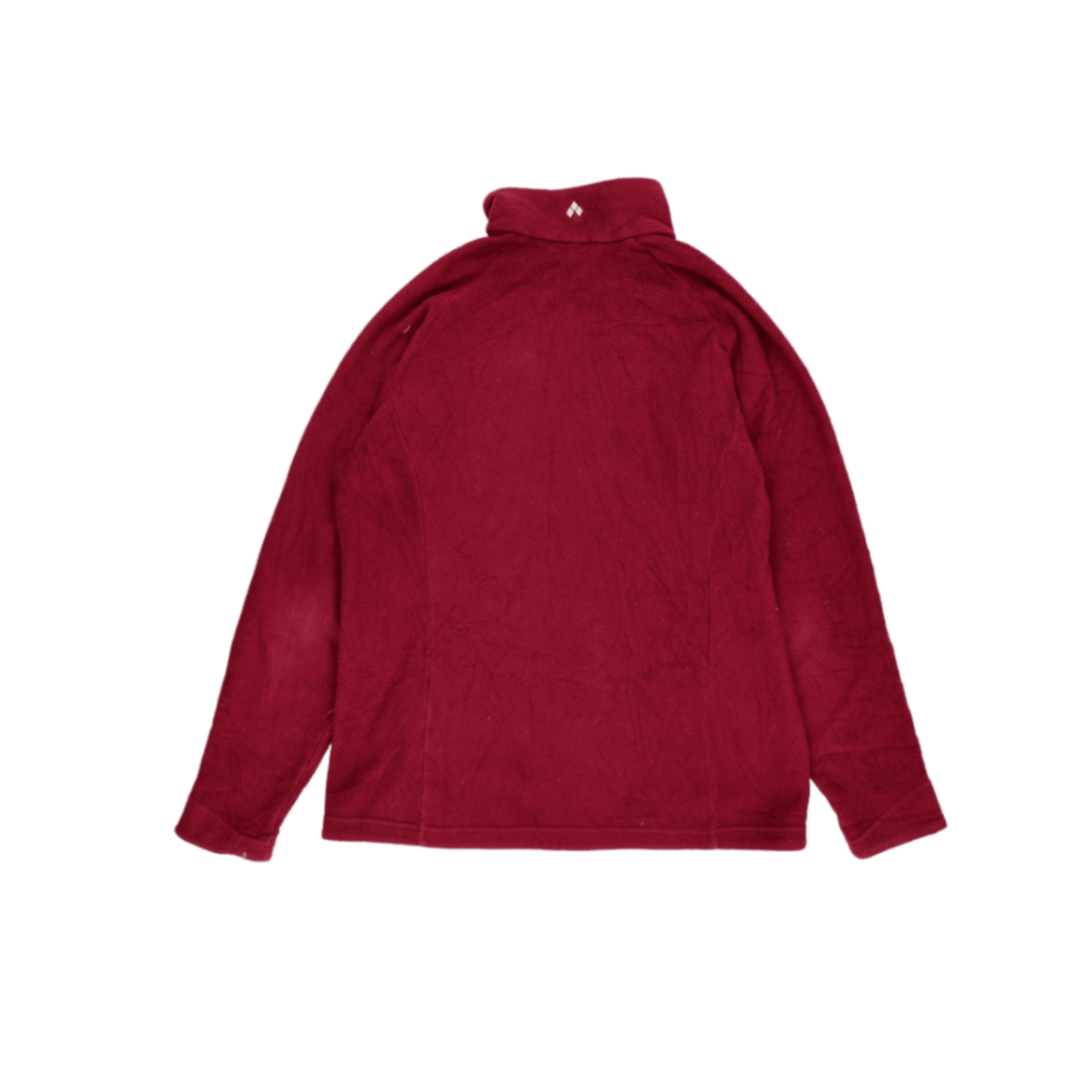 Montbell XL Deep Red Full Zip Fleece Jacket Outdoor Style High Neck Mens Clothing