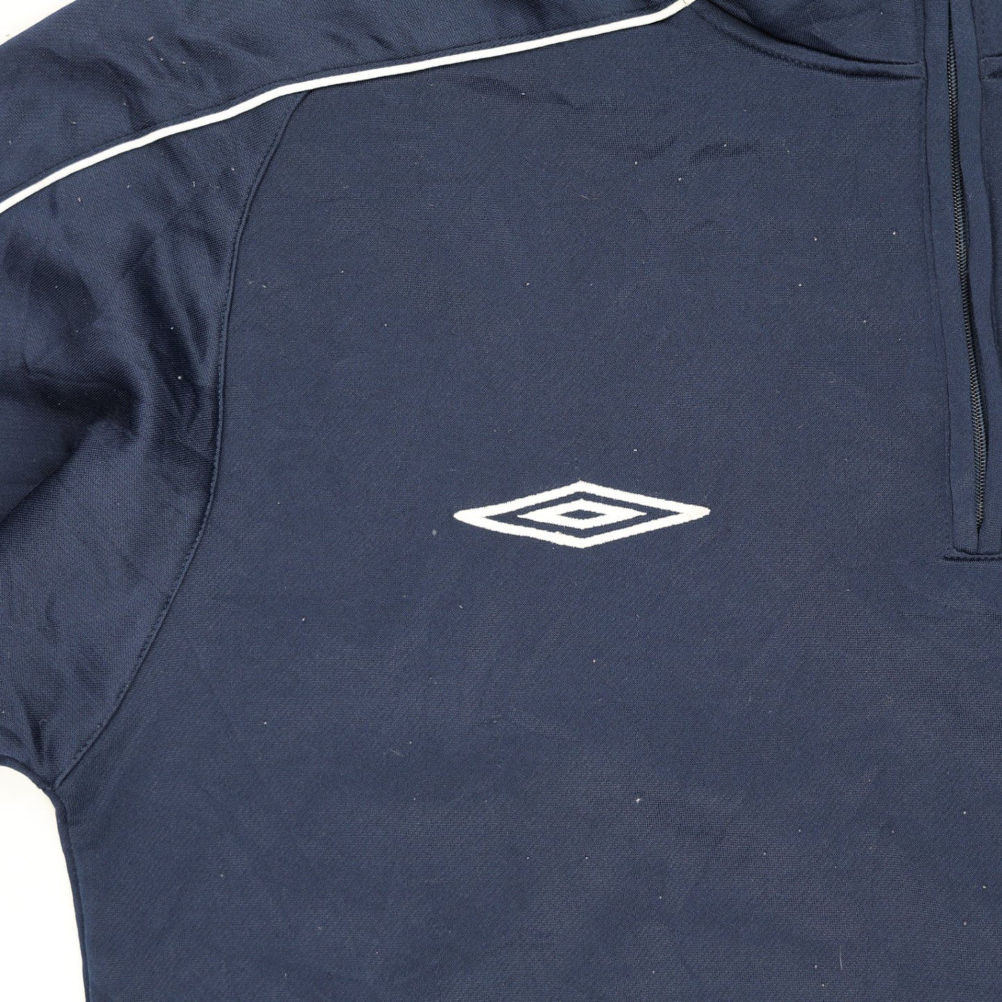 Umbro Navy Blue 1/4 Zip Sweatshirt Men Large Polyester