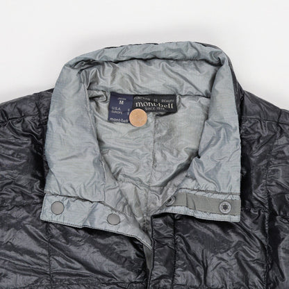 Montbell Lightweight Insulated Packable Jacket Charcoal Grey Medium Synthetic High Neck