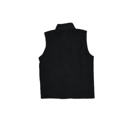 Montbell Black Fleece Polyester Blend Outdoor Gilet Vest for Men Size Medium