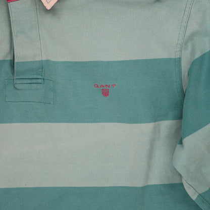 GANT Rugby Shirt Blue XL 100 Percent Cotton Vintage Mens