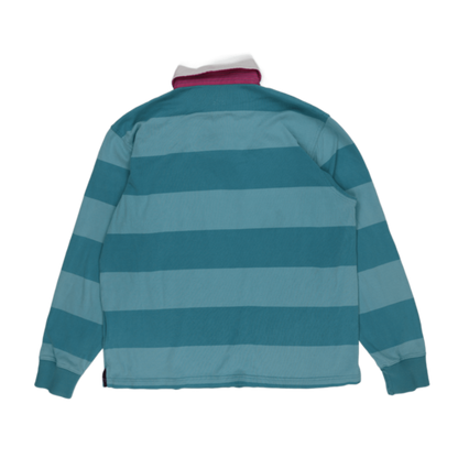 GANT Rugby Shirt Blue XL 100 Percent Cotton Vintage Mens