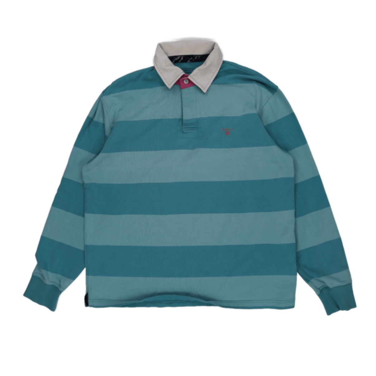 GANT Rugby Shirt Blue XL 100 Percent Cotton Vintage Mens