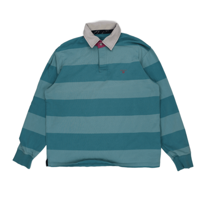GANT Rugby Shirt Blue XL 100 Percent Cotton Vintage Mens