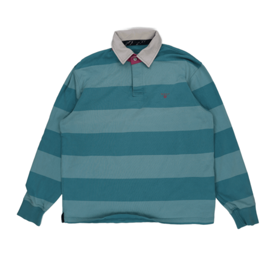 GANT Rugby Shirt Blue XL 100 Percent Cotton Vintage Mens