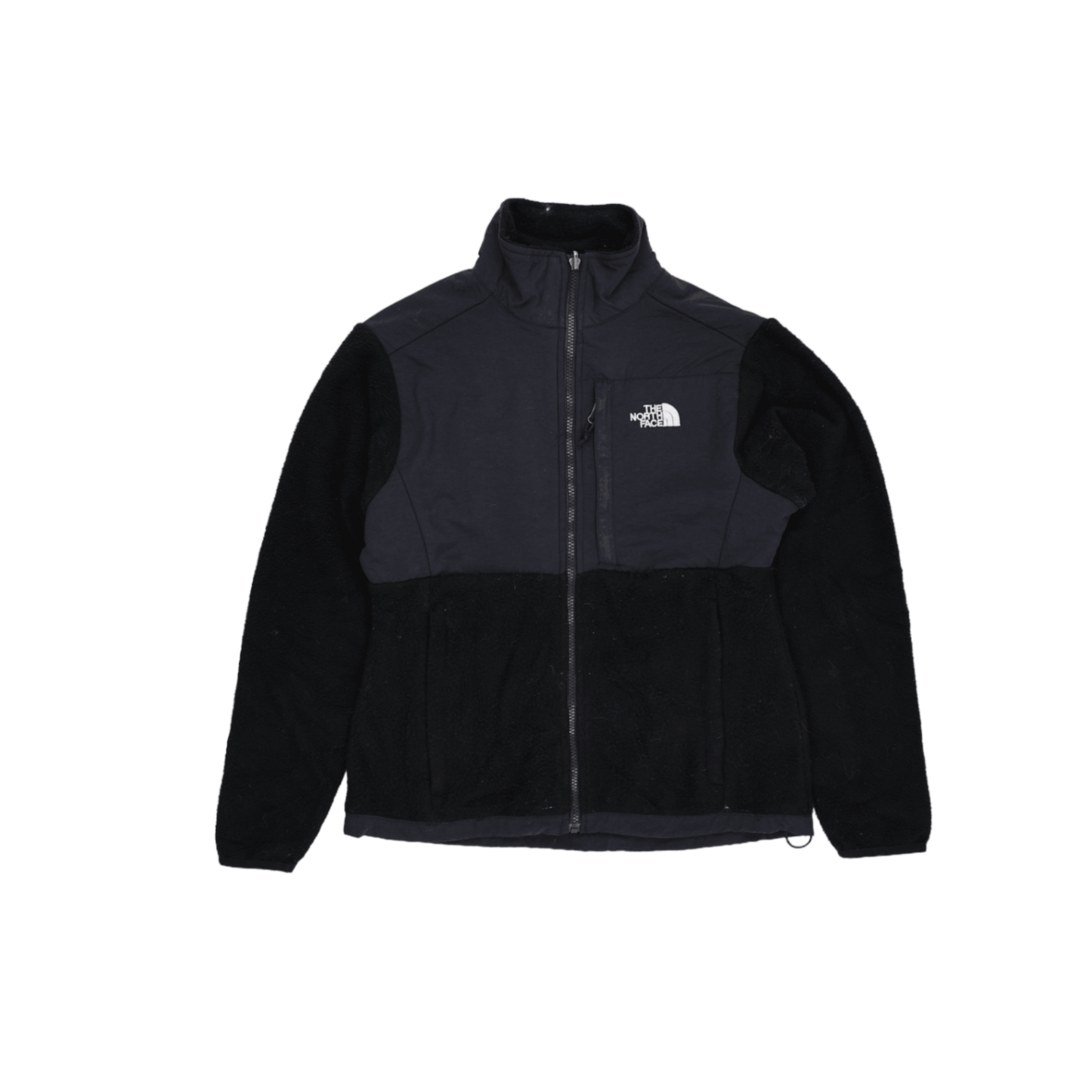 The North Face Fleece Jacket Black Medium Womens Crew Neck