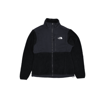 The North Face Fleece Jacket Black Medium Womens Crew Neck