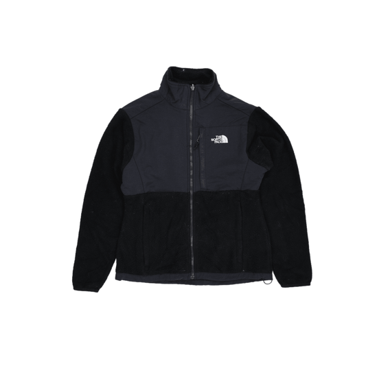 The North Face Fleece Jacket Black Medium Womens Crew Neck