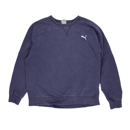 PUMA Navy Blue Crew Neck Sweatshirt Men's Size XL Cotton Blend