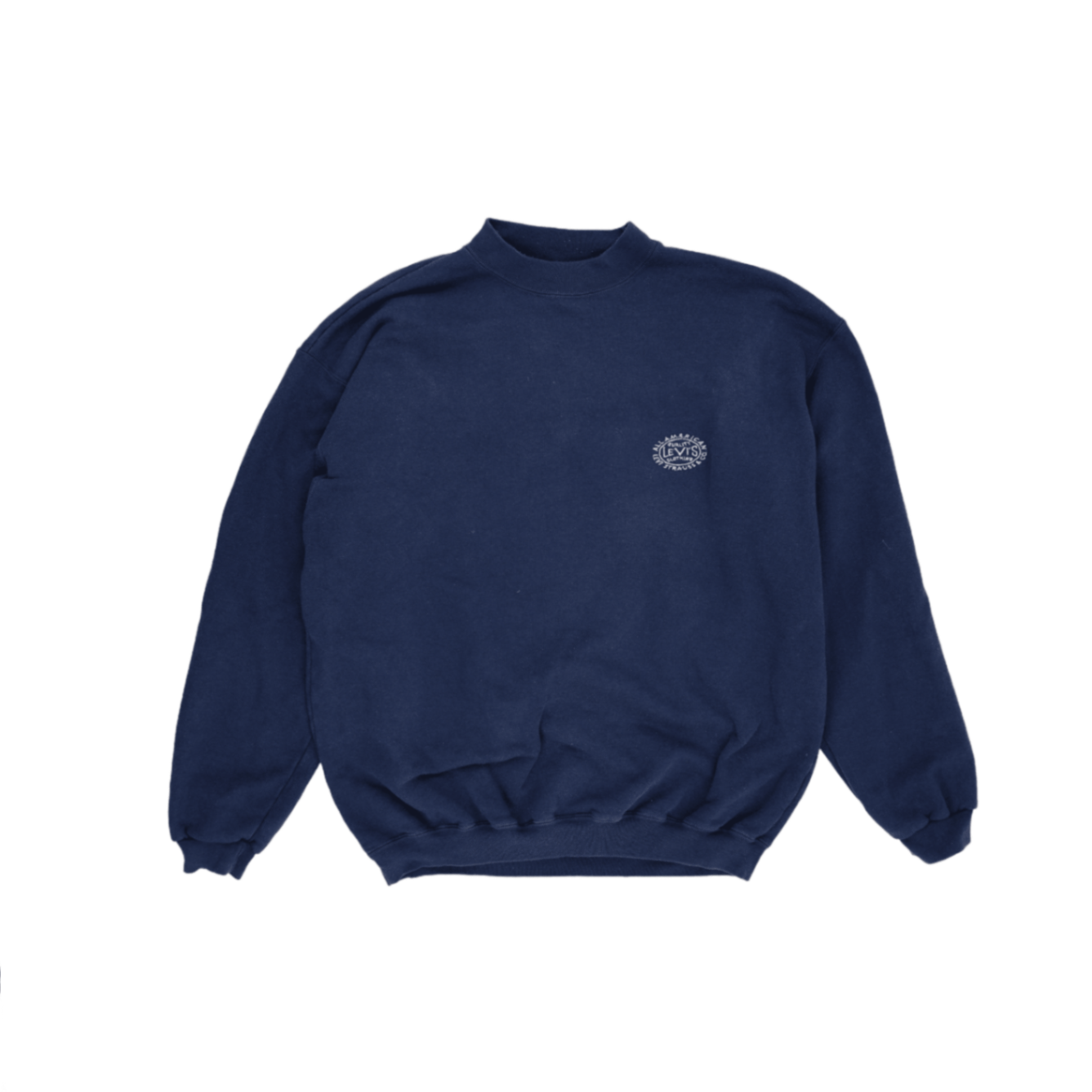 Levi's Vintage Navy Blue Crewneck Sweatshirt Large Cotton Blend