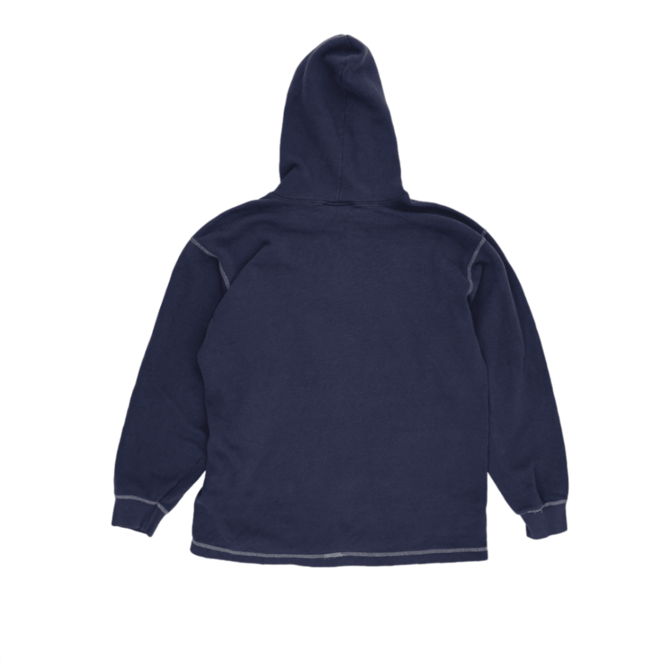 NFL New England Patriots Vintage Navy Blue Pullover Hoodie Sweatshirt Large Cotton Blend