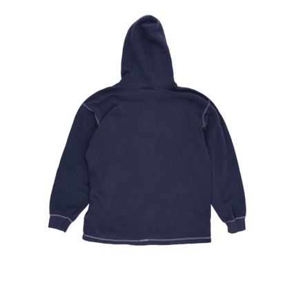 NFL New England Patriots Vintage Navy Blue Pullover Hoodie Sweatshirt Large Cotton Blend