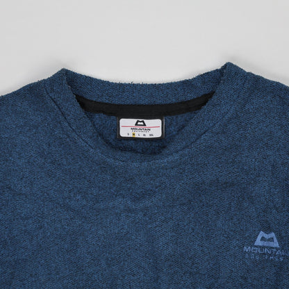 Mountain Equipment Crew Neck Fleece Sweatshirt Blue Large