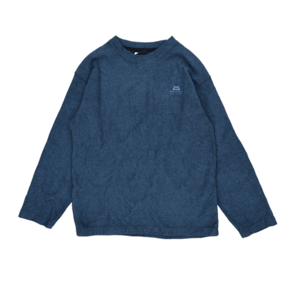 Mountain Equipment Crew Neck Fleece Sweatshirt Blue Large