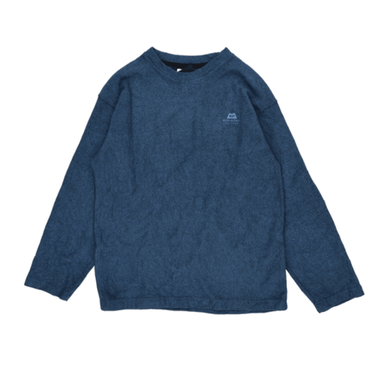 Mountain Equipment Crew Neck Fleece Sweatshirt Blue Large