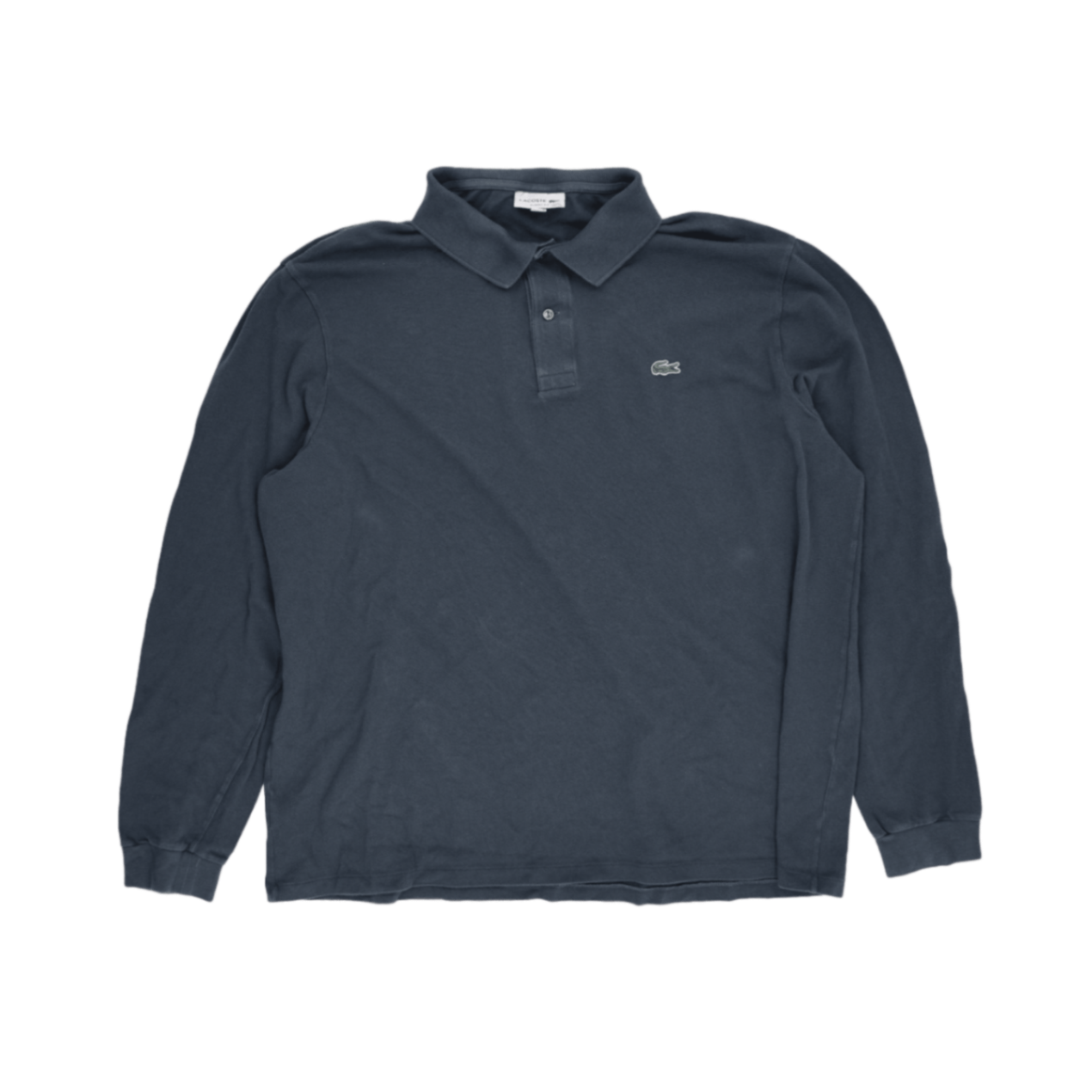 Lacoste Long Sleeve Polo Shirt Navy Blue 4XL Cotton
