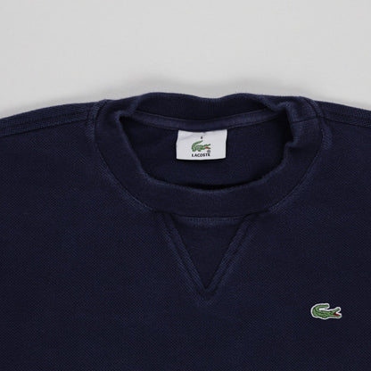 Lacoste Navy Classic Crew Neck Sweatshirt Large Cotton Vintage