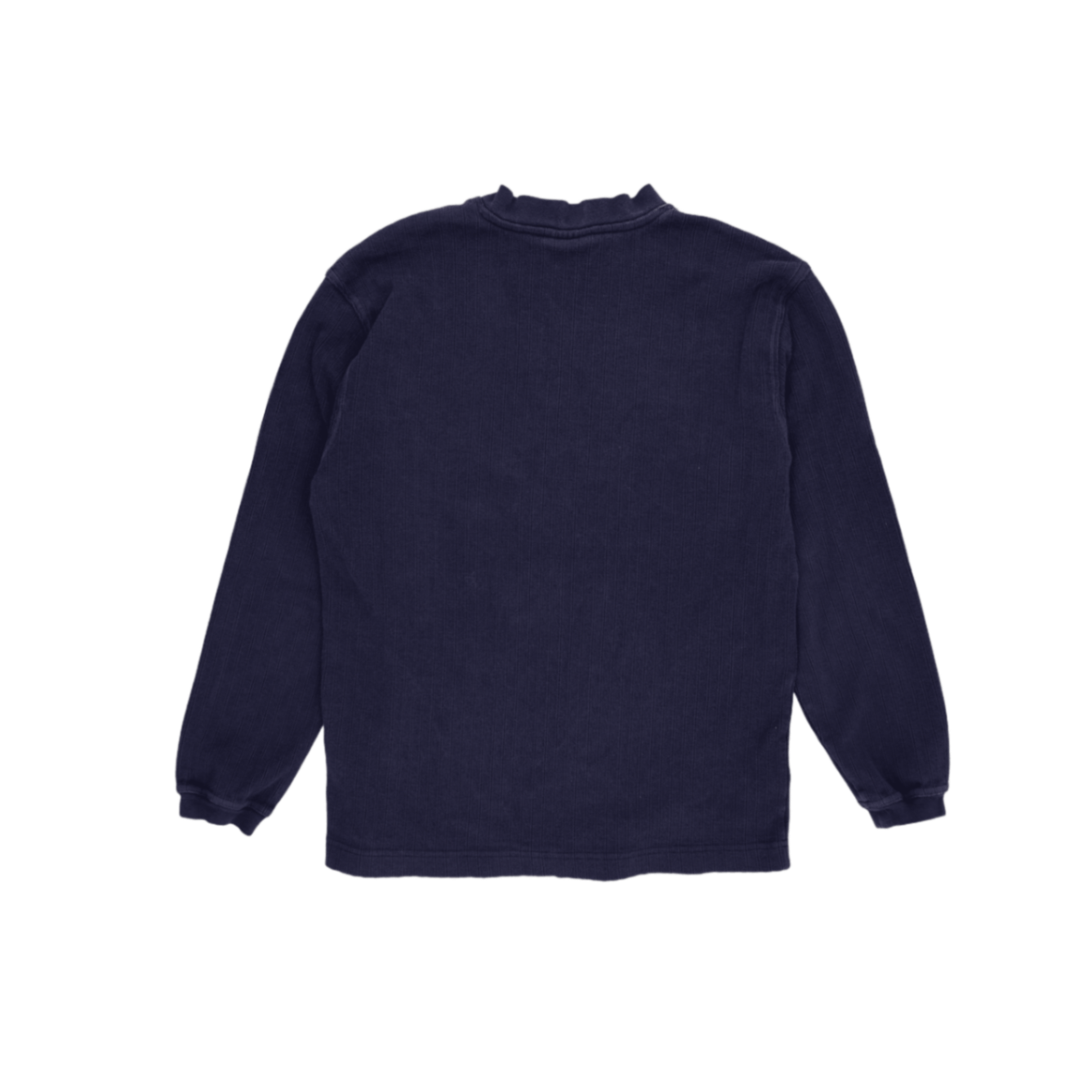 PUMA Navy Blue V Neck Sweatshirt Men Medium Cotton Blend
