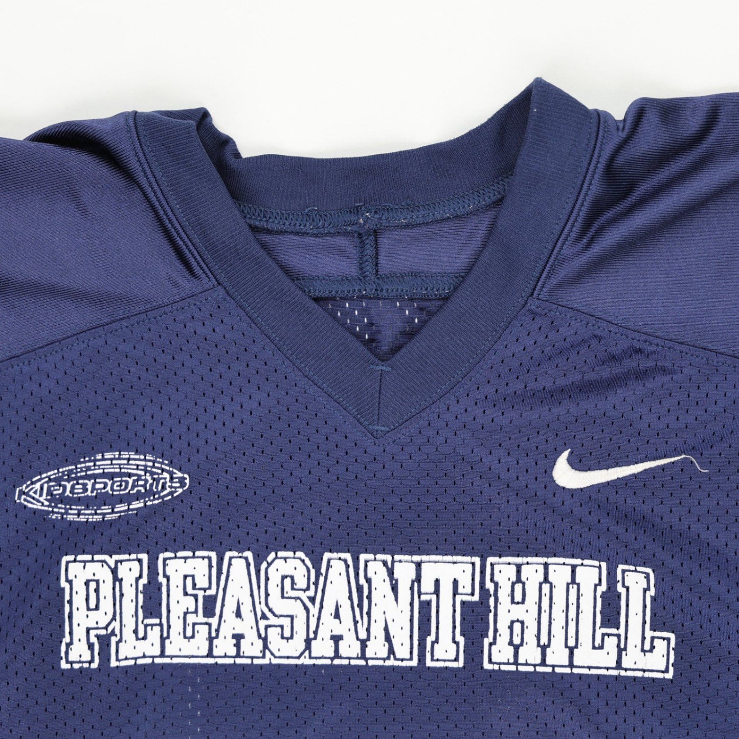 Nike Pleasant Hill Number 12 Vintage American Football Jersey Navy XL Polyester Mesh