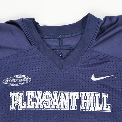 Nike Pleasant Hill Number 12 Vintage American Football Jersey Navy XL Polyester Mesh