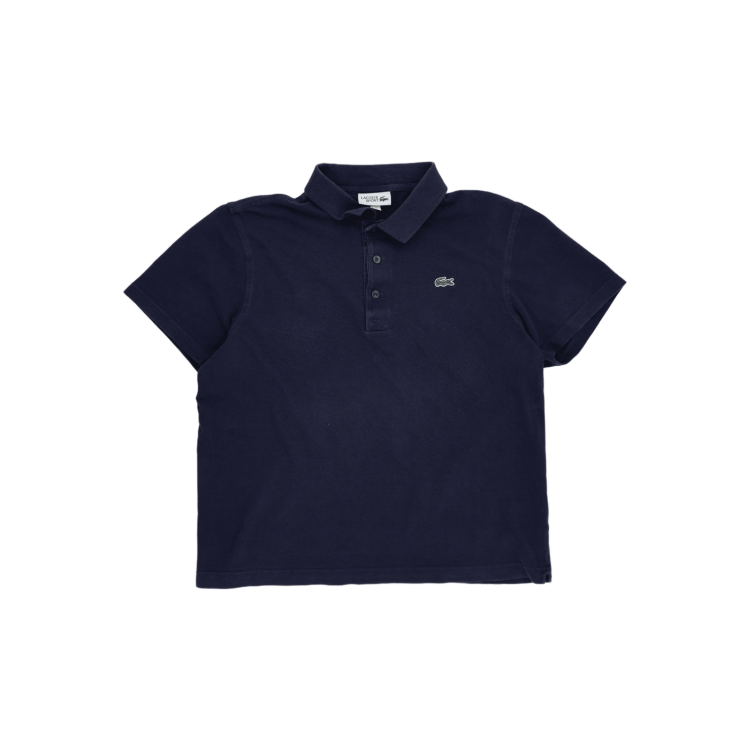 New Lacoste Polo Shirt Navy Blue XL Cotton Short Sleeve Collared