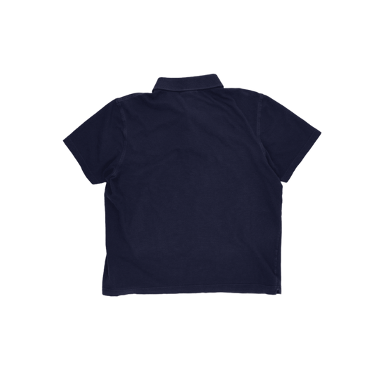 New Lacoste Polo Shirt Navy Blue XL Cotton Short Sleeve Collared