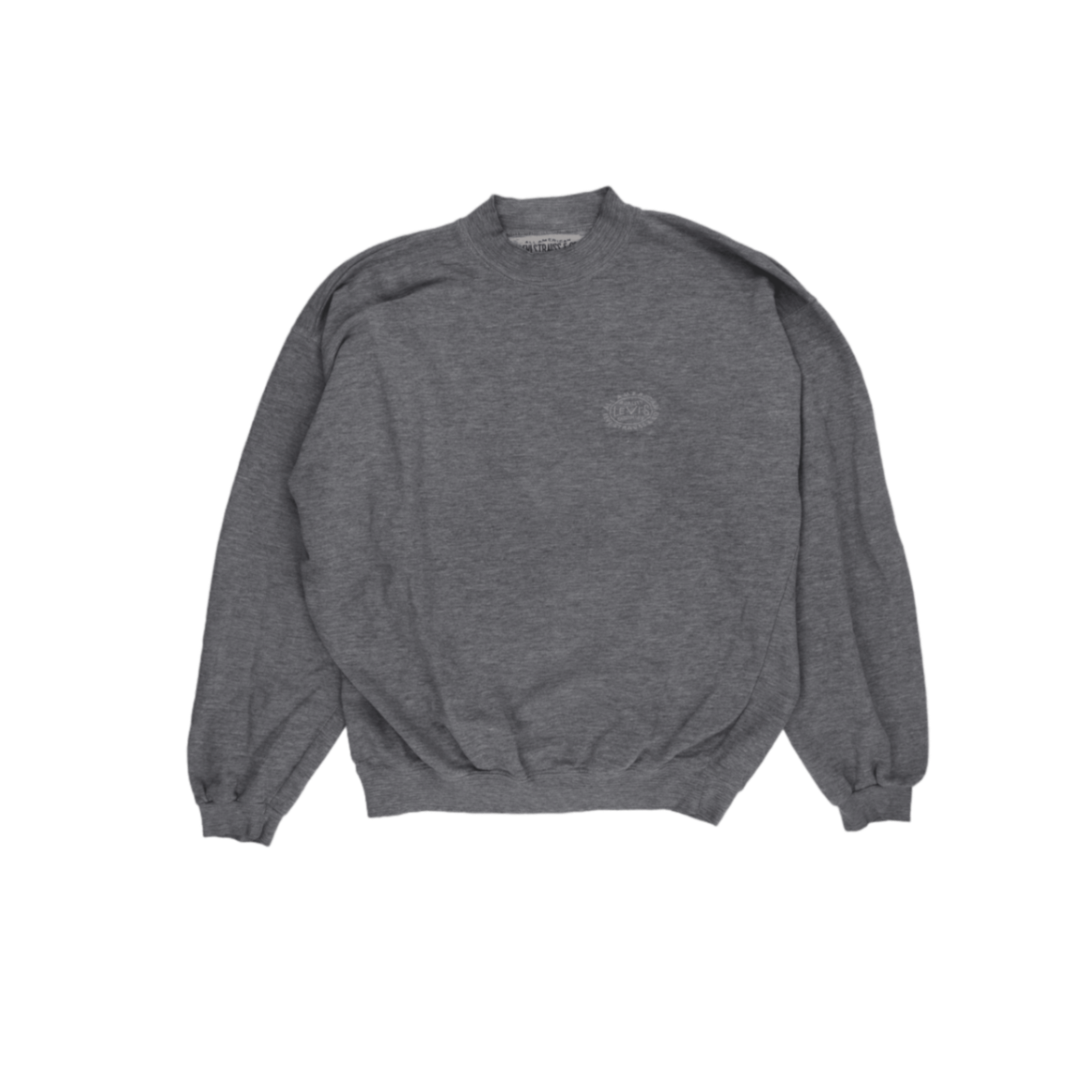 Levi's Vintage Grey Crewneck Sweatshirt Large Cotton Blend