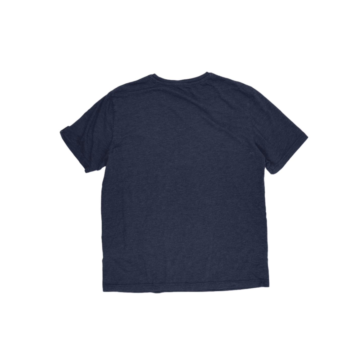 Nautica Large Navy Blue Cotton Blend Crew Neck T-Shirt for Men