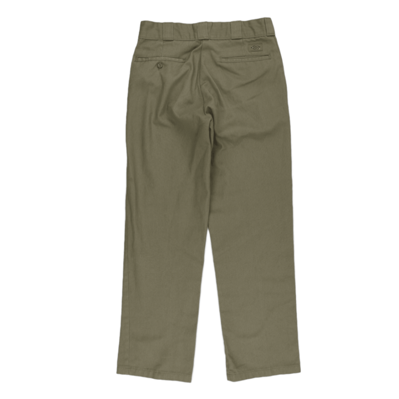 Dickies 874 Original Fit Khaki Work Trousers Size 34 Inseam 32 65 Percent Polyester 35 Percent Cotton Straight Leg