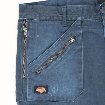 Dickies Blue Workwear Utility Trousers 38W x 30L Cotton Blend Vintage Men's