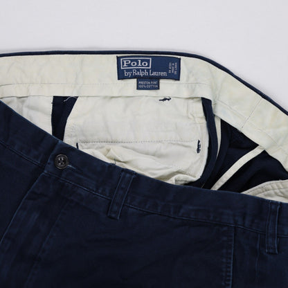 Polo Ralph Lauren Preston Pant Navy Blue 36W 32L 100 Cotton Chinos