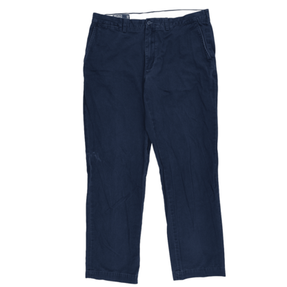 Polo Ralph Lauren Preston Pant Navy Blue 36W 32L 100 Cotton Chinos