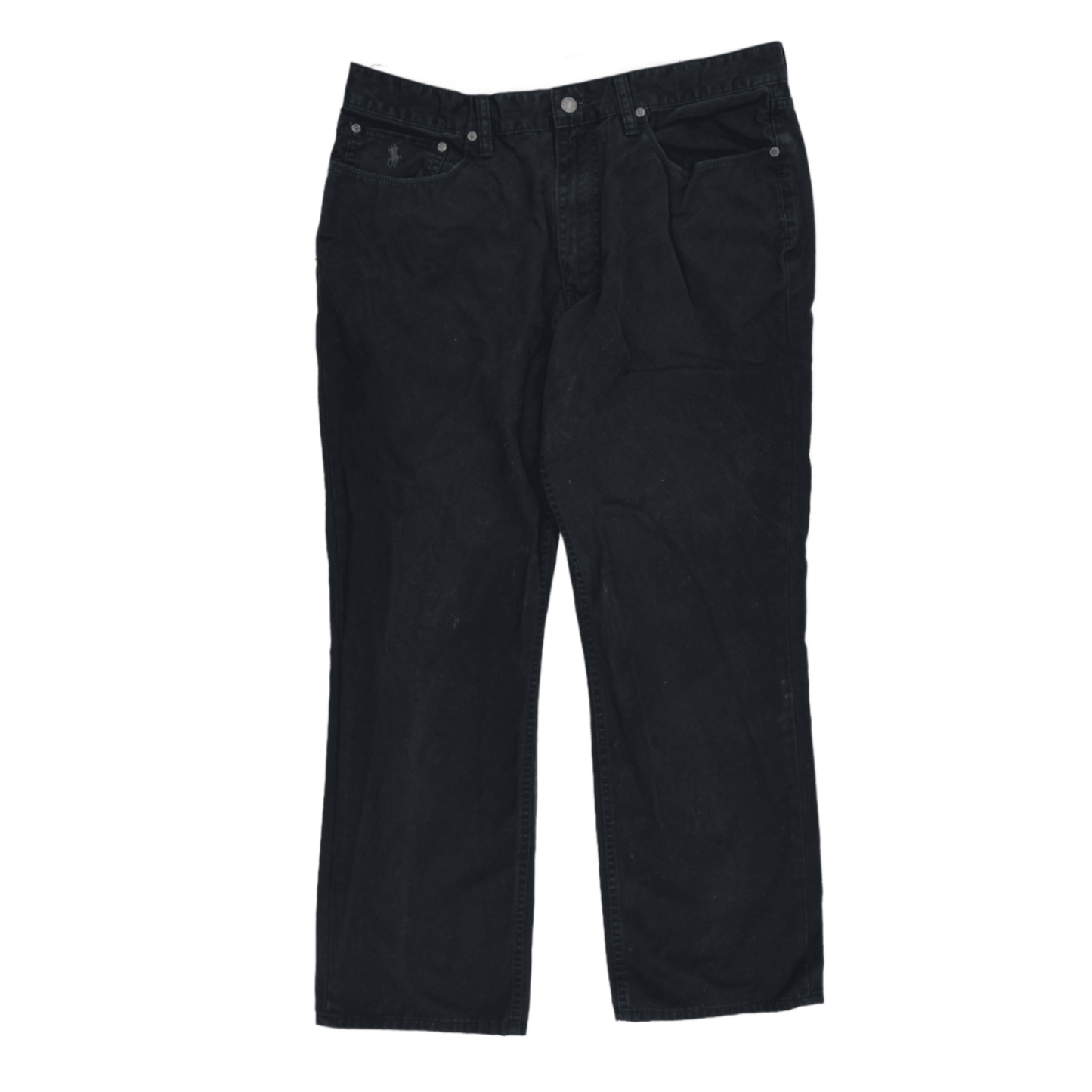 Polo Ralph Lauren Black Cotton Jeans Trousers 42W 32L Vintage