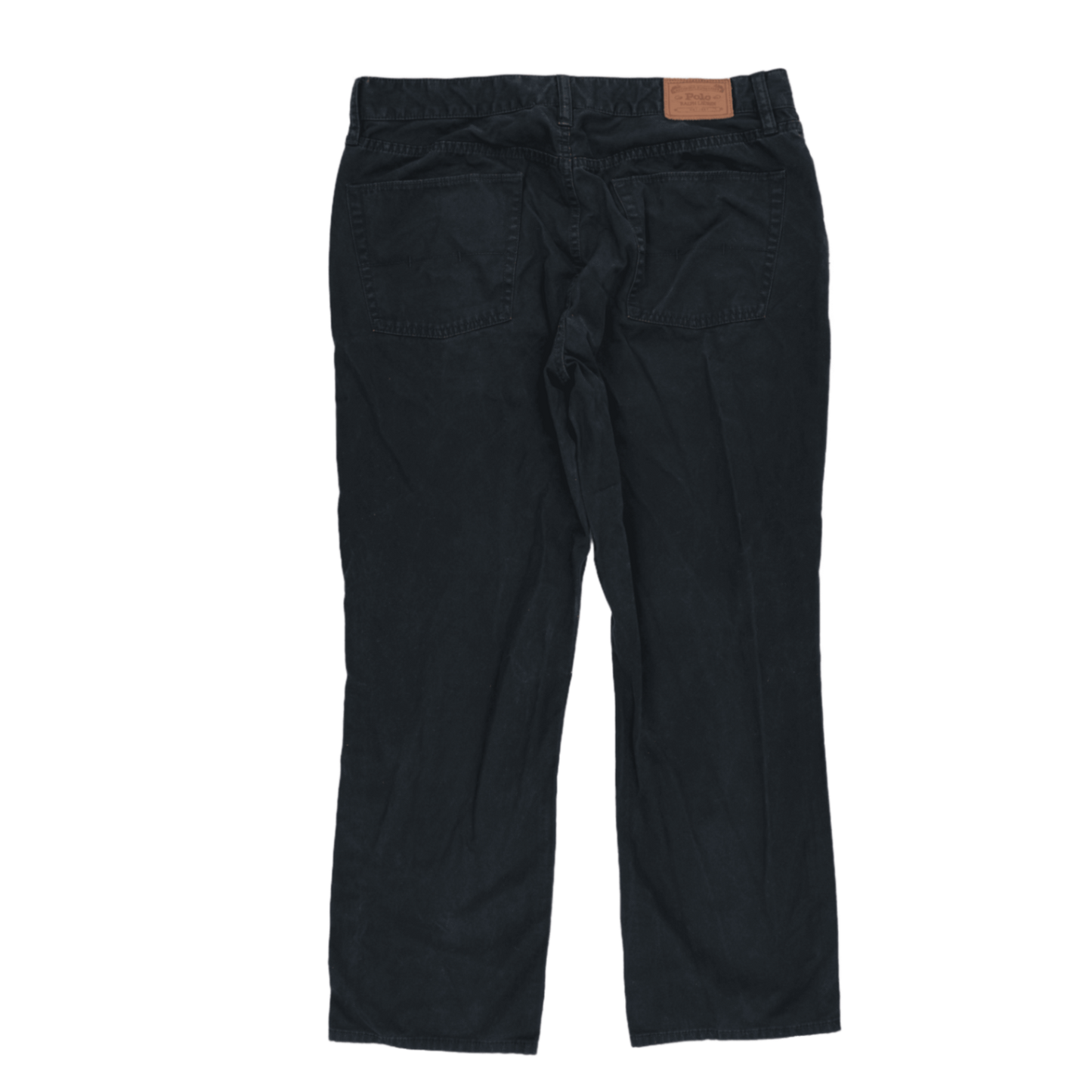 Polo Ralph Lauren Black Cotton Jeans Trousers 42W 32L Vintage