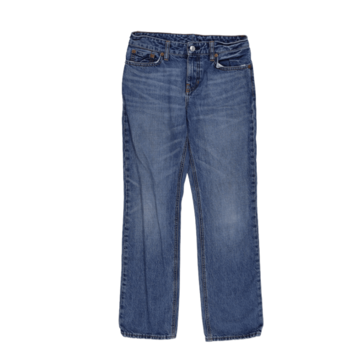 Polo Ralph Lauren Vintage Blue Denim Jeans 34W 32L 100% Cotton Straight Leg