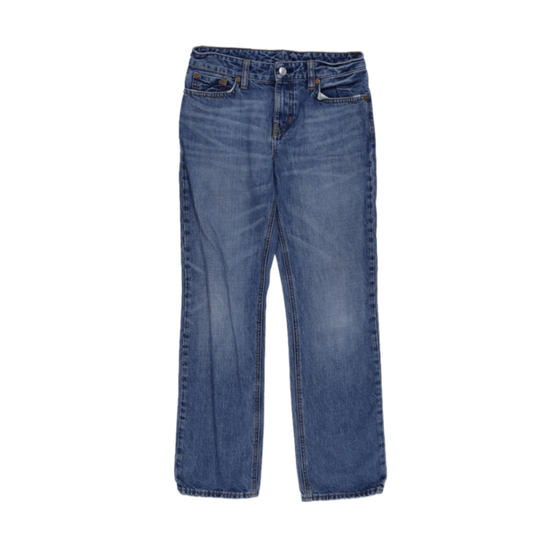 Polo Ralph Lauren Vintage Blue Denim Jeans 34W 32L 100% Cotton Straight Leg