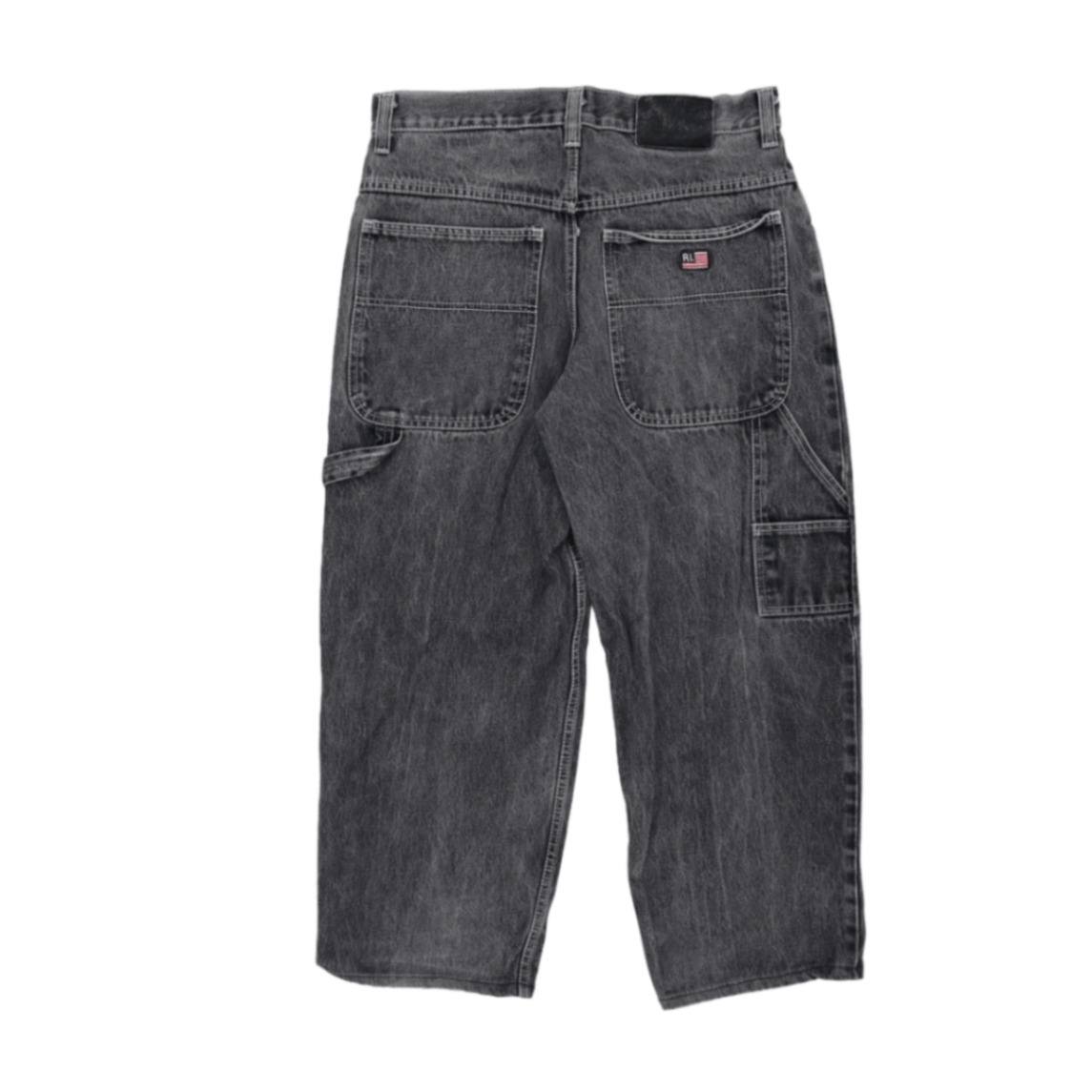 Ralph Lauren Vintage Carpenter Jeans Grey 34W 100 Cotton