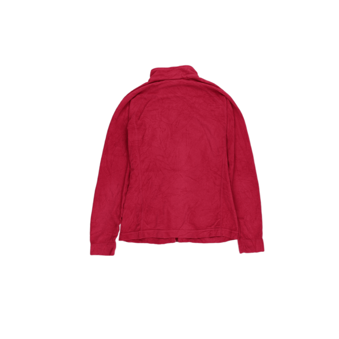 Montbell Women's Full Zip Fleece Jacket Pink Medium Polyester Fleece High Neck Outdoor