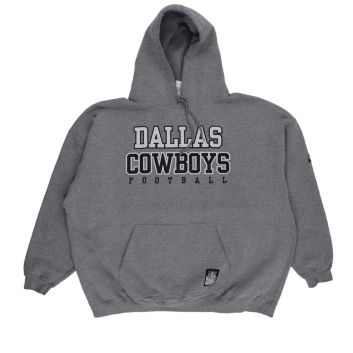 NFL Dallas Cowboys Grey Pullover Hoodie 3XL Cotton Blend Vintage Mens
