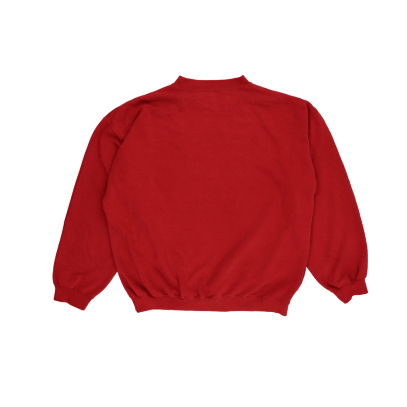 NAF NAF Vintage Red Crew Neck Sweatshirt Unisex Small Cotton