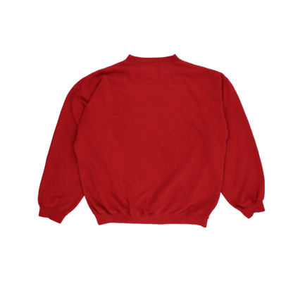 NAF NAF Vintage Red Crew Neck Sweatshirt Unisex Small Cotton