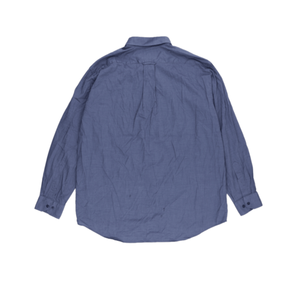 Lacoste Blue Linen Button Up Shirt Size 42 Large Men Collared Long Sleeve