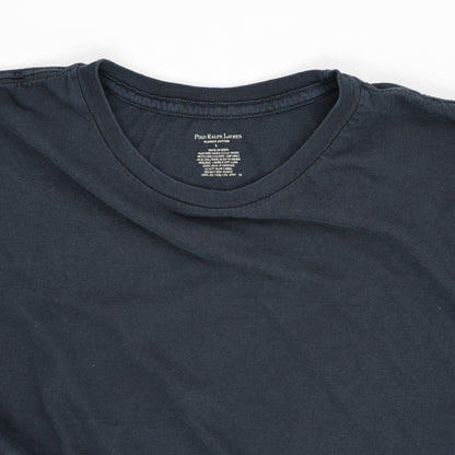 Polo Ralph Lauren Navy T-Shirt Large 100 Percent Cotton Casual Basic Tee Crew Neck