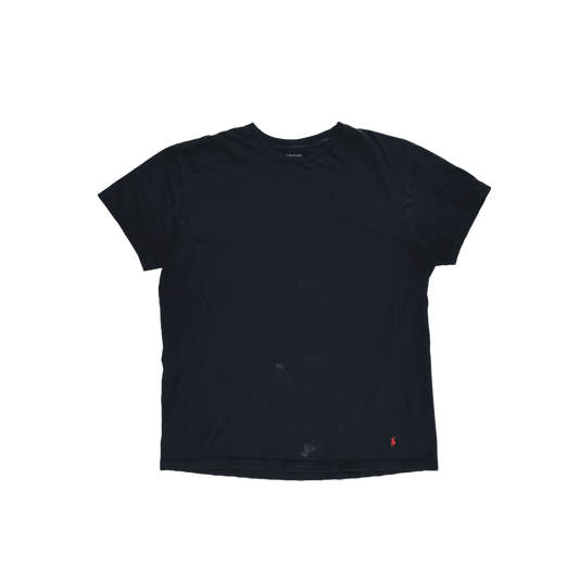Polo Ralph Lauren Navy T-Shirt Large 100 Percent Cotton Casual Basic Tee Crew Neck