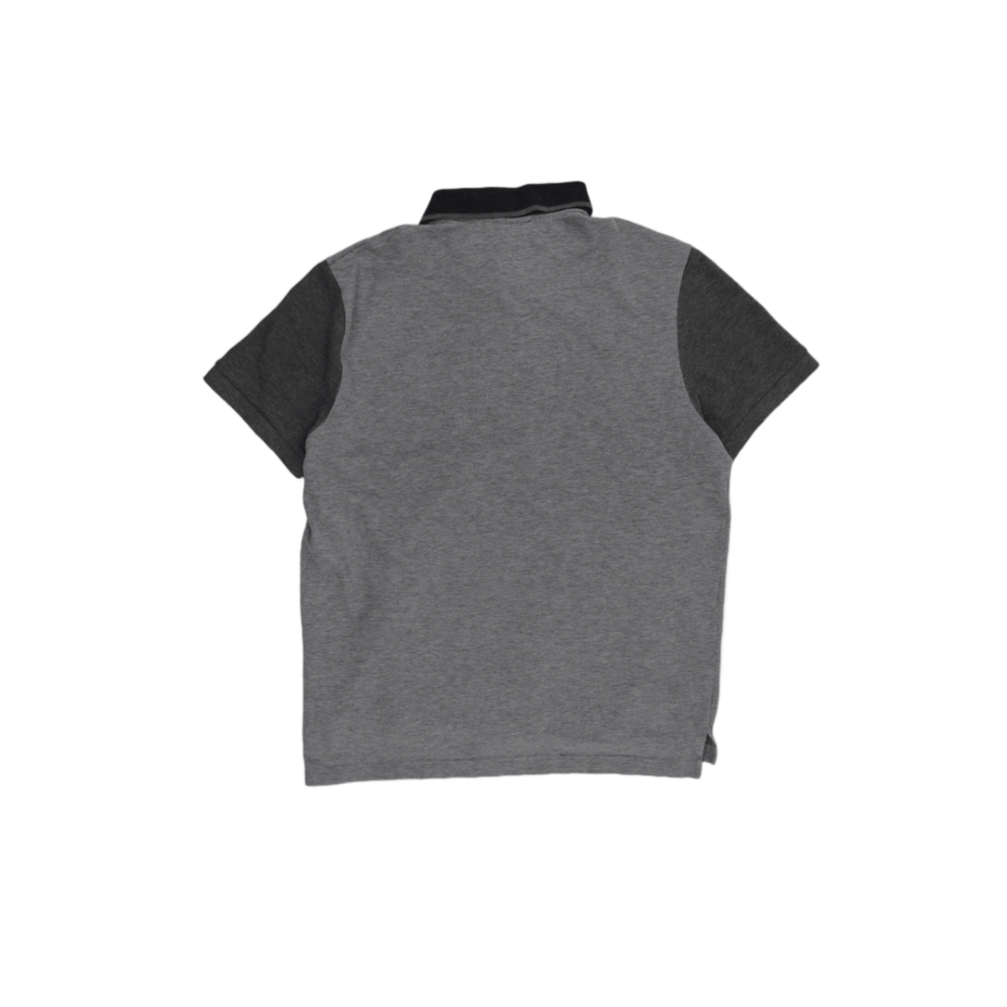 Lacoste Men's Grey Polo Shirt Size 5 Large Cotton Collared Contrast Sleeve