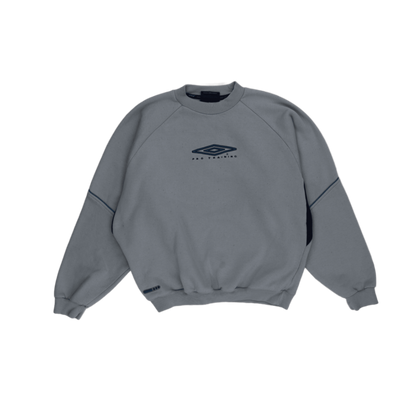 Umbro Vintage Grey Crew Neck Sweatshirt Men Size Medium Cotton Blend